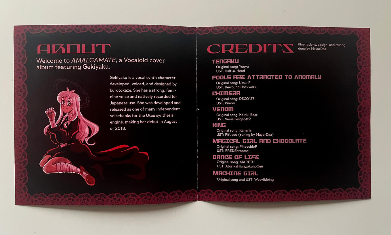 Pamphlet interior