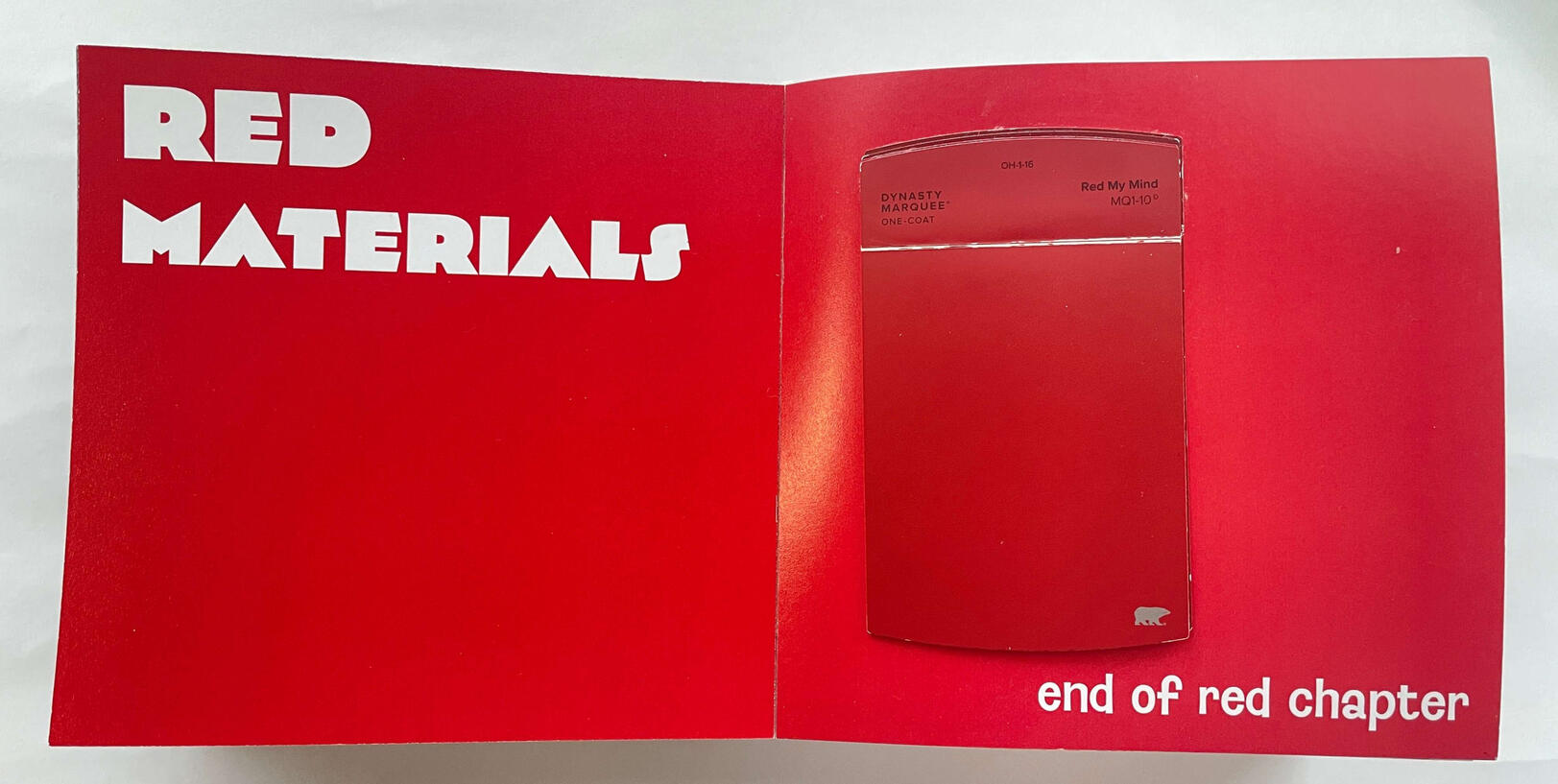 End of chapter Pantone samples